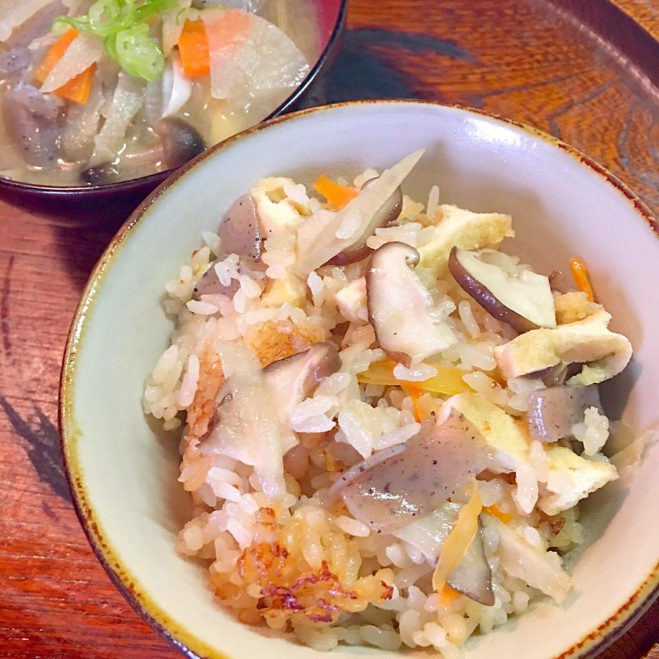 秋だ！炊き込みご飯(^-^)/